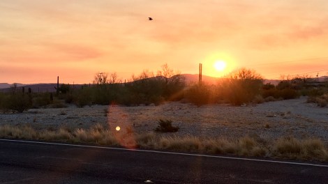 Východ slunce v Ajo,AZ